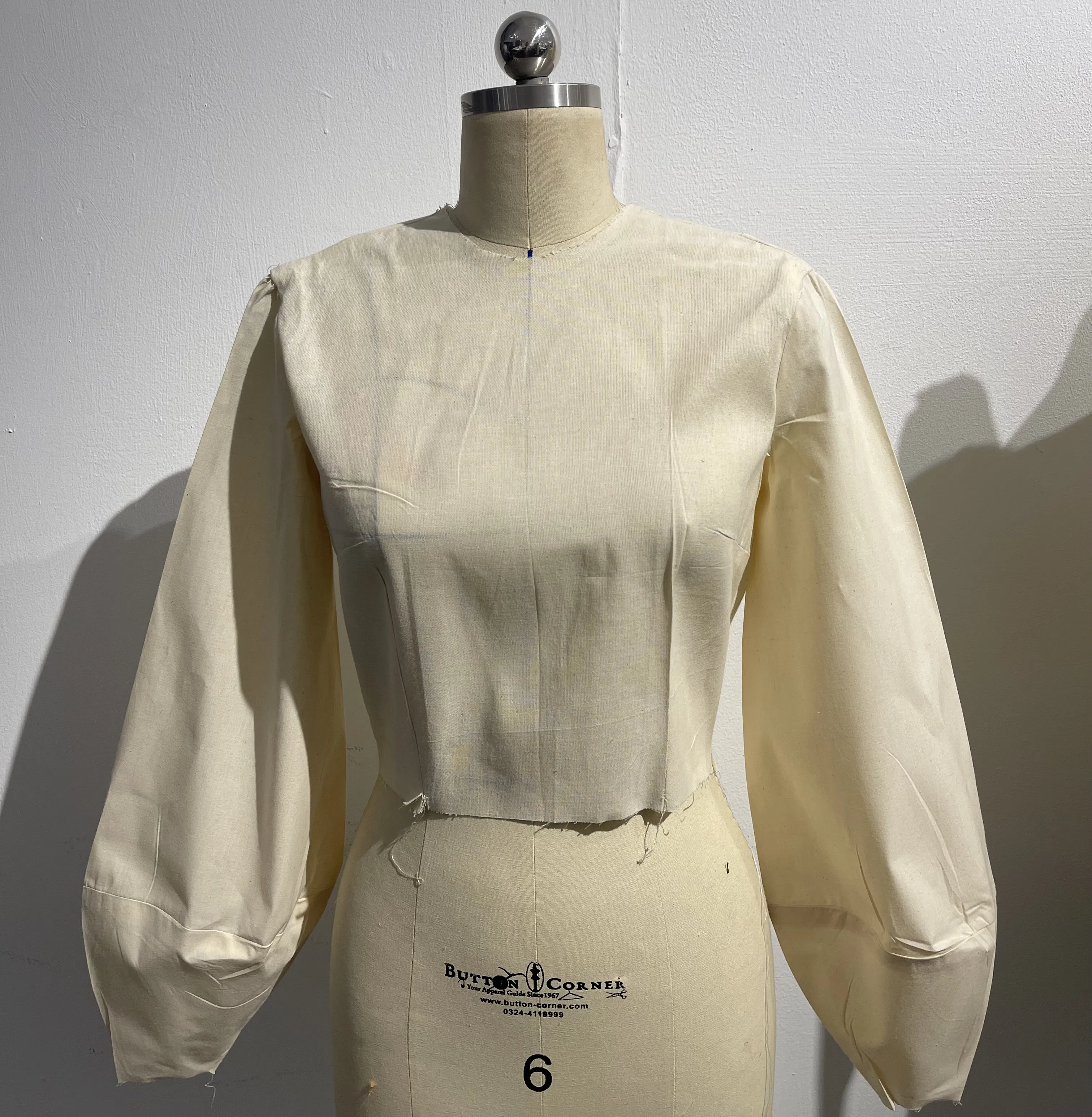 Hand stitching sample